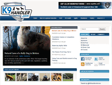 Tablet Screenshot of k9handler.com